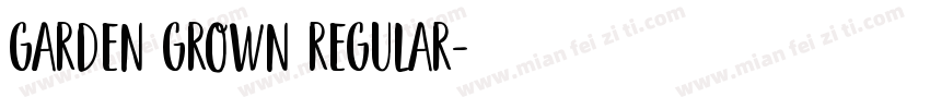 Garden Grown Regular字体转换